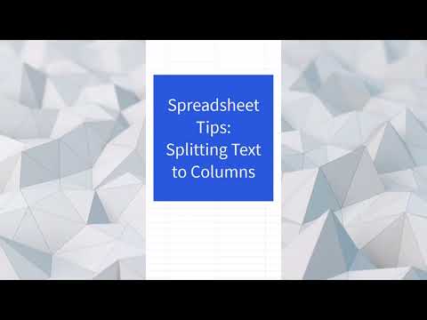 Excel Hack : How to split text into columns