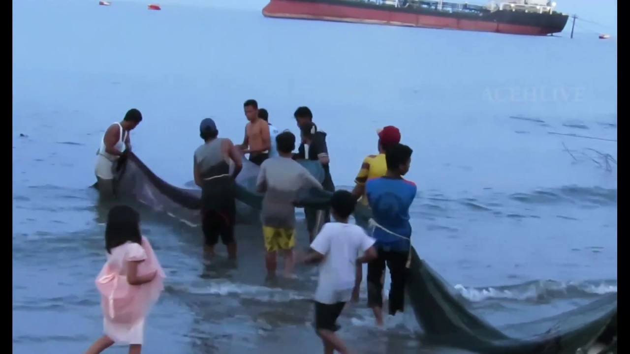 Jaring Ikan Dengan Pukat Darat, Lihatlah Apa Yang Didapat 