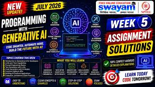 Programming with Generative AI Week 5 Assignment Answers 2026 | NPTEL July 2026 | NPTEL