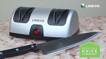 How to Sharpen Knives: LINKYO Electric Knife Sharpener with Automatic Blade Positioning Guides