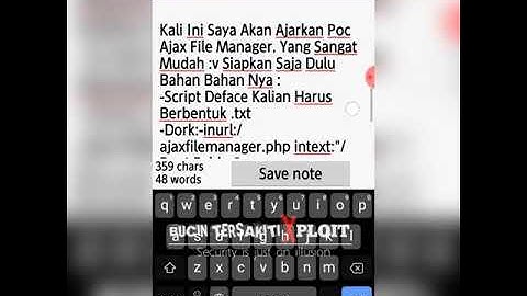 POC AJAX FILEMANAGER? | 2020
