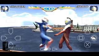 Main game PS 2 Ultraman fighting evolution 3 di android aethersx2 - Ultraman cosmos vs ultraseven screenshot 5