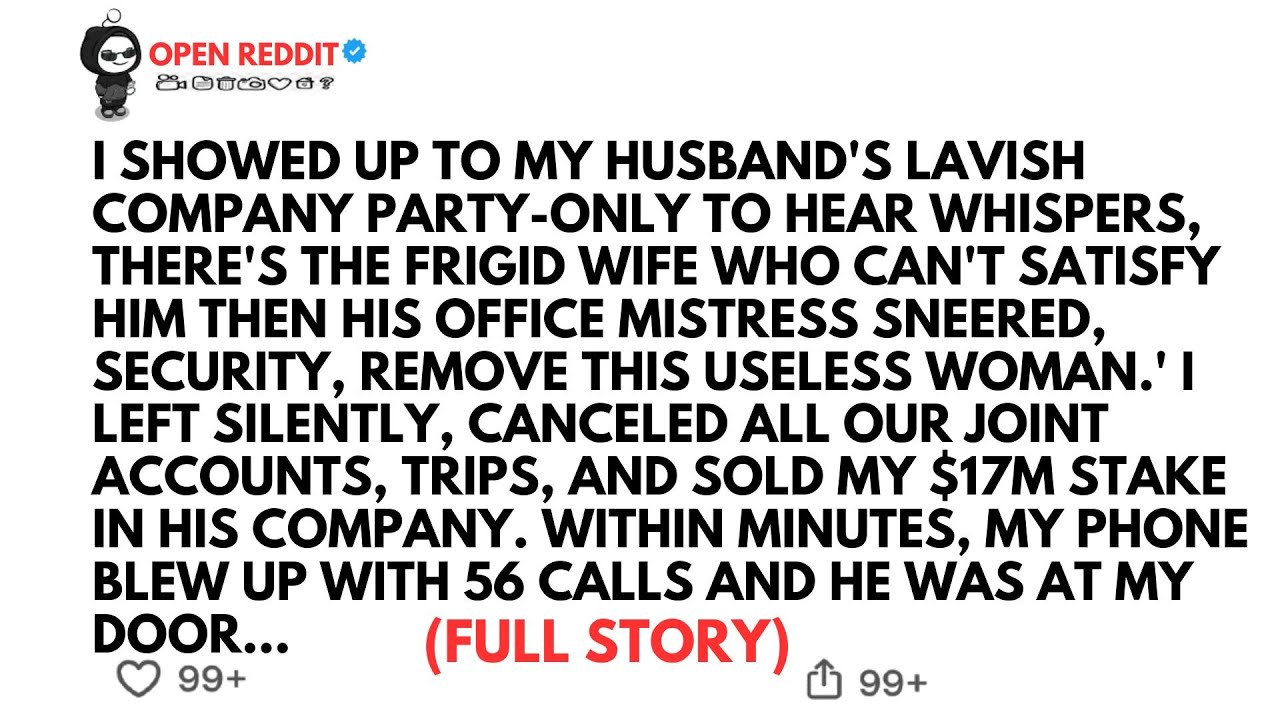 I SHOWED UP TO MY HUSBAND'S LAVISH COMPANY PARTY-ONLY TO HEAR WHISPERS, 'THERE'S THE FRIGID WIFE...