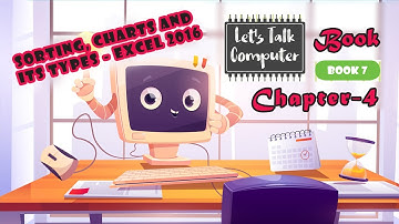 Chapter-4 ll Sorting, charts and its types - Excel 2016 ll Book-7 II Dihital India