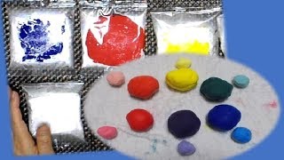 kimie gangiの図工教室　ここがポイント混色指導「カラフル・カラー粘土」