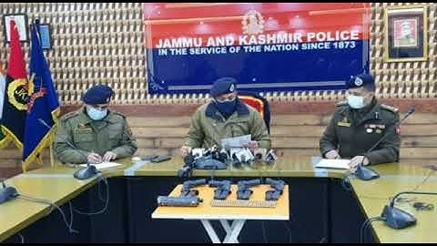 Kashmir Headlines Media Network,Arshid Mir) Terror moudule busted in send:DIG