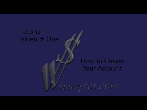 How To Create A Winnerpics.com Account