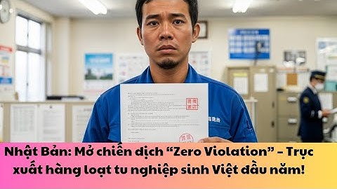 Nhật Bản: Mở chiến dịch “Zero Violation” – Trục xuất hàng loạt tu nghiệp sinh Việt đầu năm!