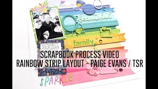 Scrapbook Process Video - Re-Create a Rainbow on Your Layout With Tone on Tone Embellies / TSR