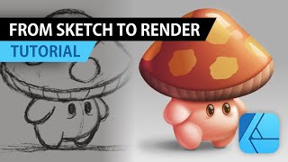 Affinity Designer Tutorial  Mushroom guy