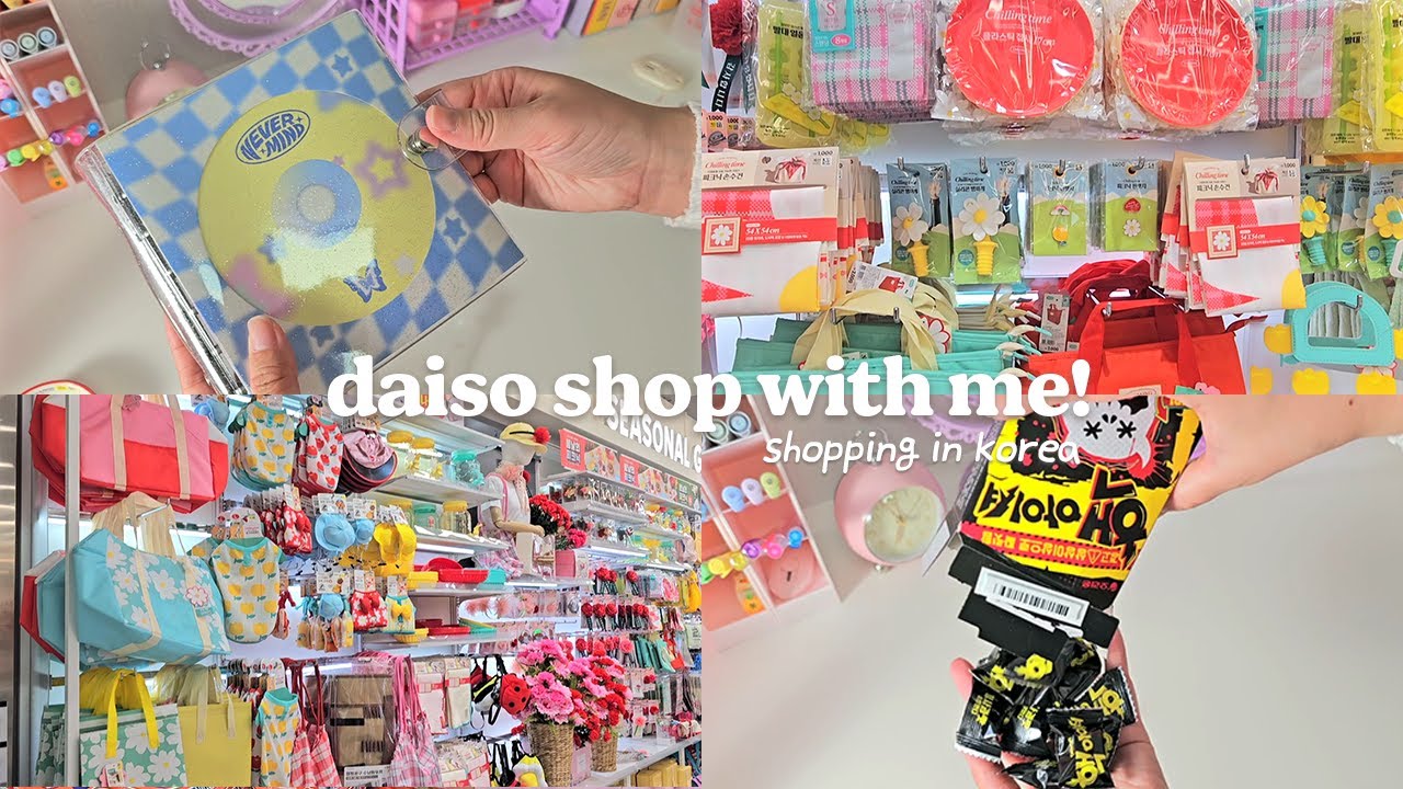 shopping in korea vlog💖daiso haul and unboxing💐daiso shop with me🎀