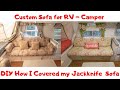 How to Cover Custom RV Jackknife Sofa