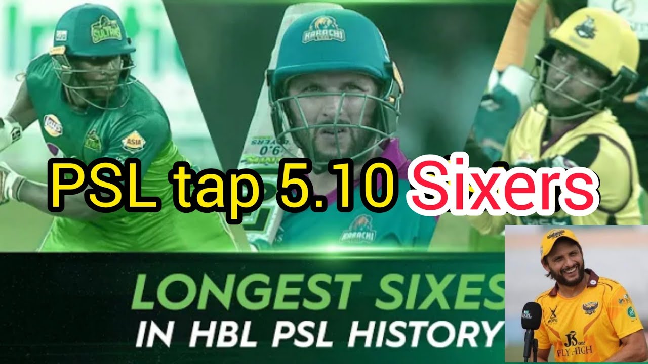 Top 10 Sixers in PSL history | Most Sixes in PSL long sixers #viral ...