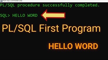 Run SQL Command Line HELLO WORD || PL/SQL Hello Word First Program