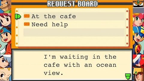MegaMan Battle Network 2 - Job Request: "At the cafe" (PS4)