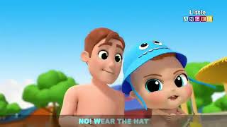 no no swimming song more kids songs nursery rhymes little angel