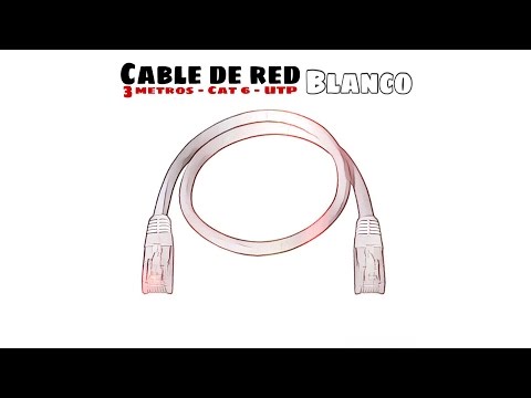 Video de Cable de red UTP CAT6 3 M Blanco