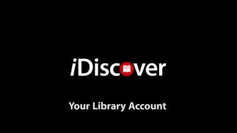 Your Library Account in iDiscover