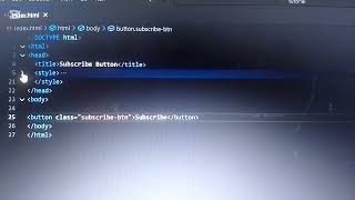 How to create a subscribe button using HTML and CSS
