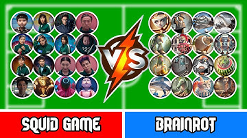 Marble Soccer: SQUID GAME vs. BRAINROT