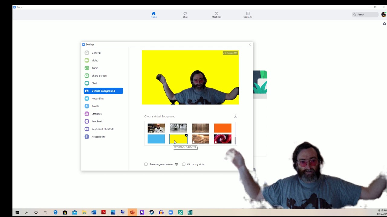 Changing your virtual background on Zoom - YouTube