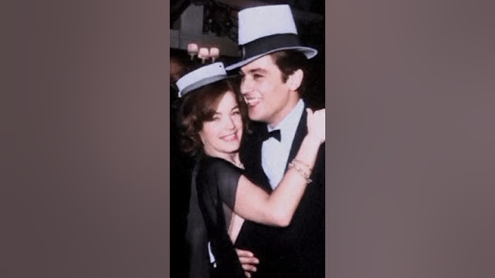 Alain DELON & Romy SCHNEIDER. New Year party.