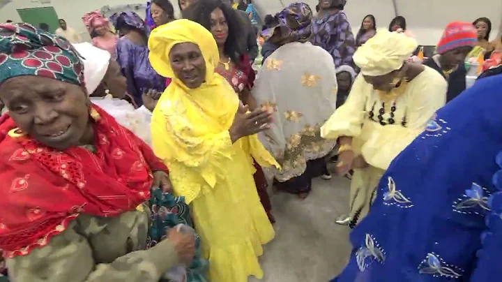 Ngoyan dance by the in-laws of Binta Jobe at her wedding