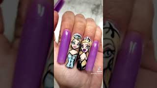 BRATZ SET ?? Hand Painted Nail Art |  XXL Acrylic Set | Diy Tutorial