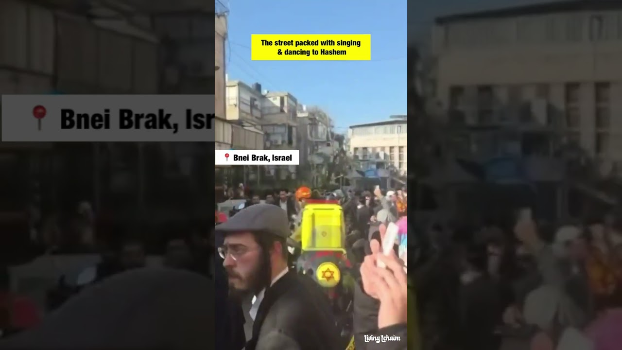 Bnei Brak Celebration on Purim After Iran Missile FAILS To Injure Anyone. #israel