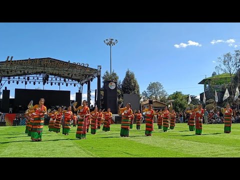 Dimasa folk performing traditional baimaijai dance