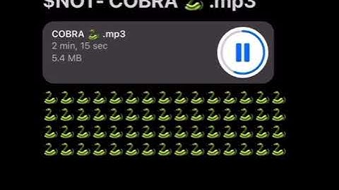 $not - “cobra” snippet