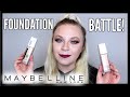 MAYBELLINE FOUNDATION BATTLE! SUPERSTAY 24 HOUR VS ACTIVE WEAR 30 HOUR | makeupwithalixkate