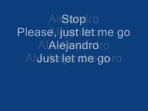 Lady Gaga - Alejandro (lyrics)