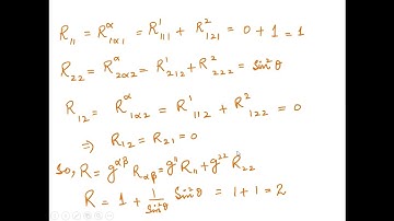 mth 623 lecture # 86||Ricci Tensors And scalars