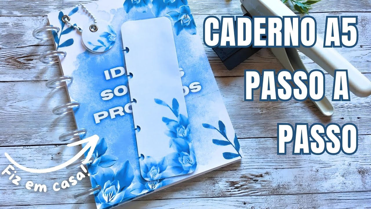 Caderno inteligente A5 desde a impressão até à encadernação (Gastei pouco e ficou lindo!)