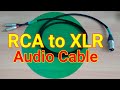 Soldering RCA and XLR Connectors | Making an RCA to XLR Cable