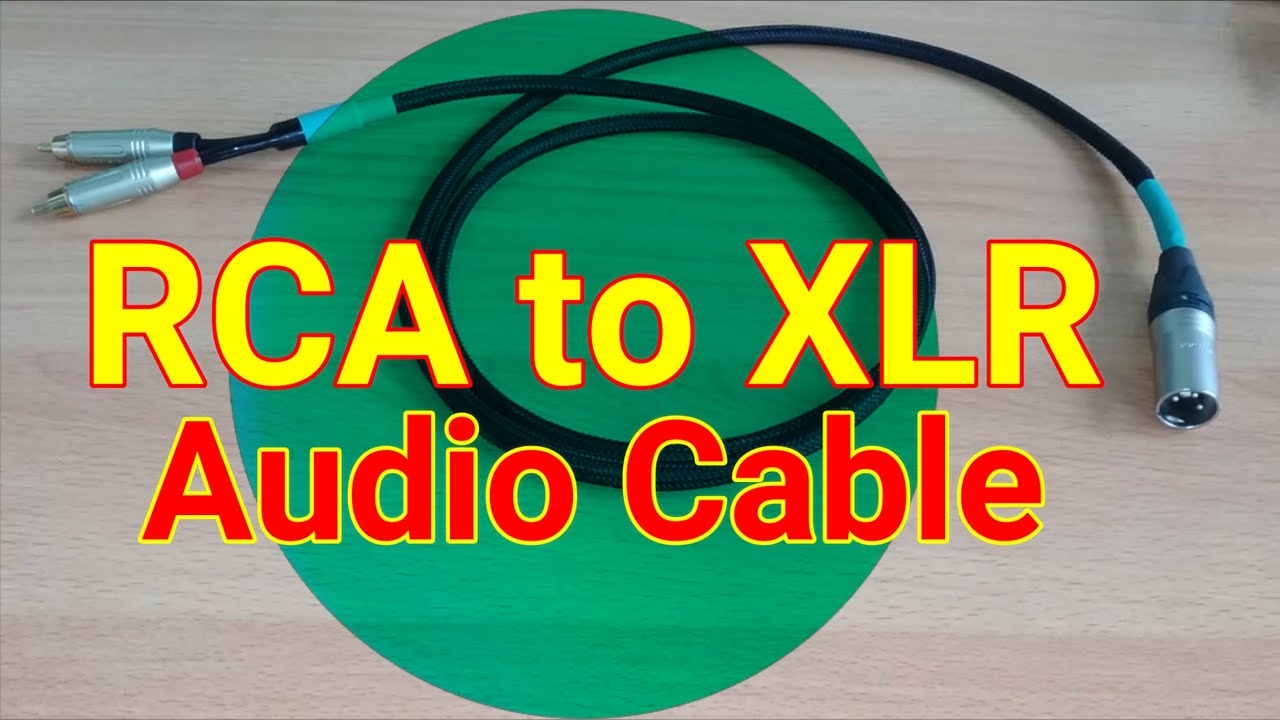 XLR Y Cable, One XLR Female to Dual RCA Female Jacks 1 ft. Long