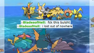 SALTY KID GETS OWNED BY ASH'S GEN1 TEAM ON POKEMON SHOWDOWN !!