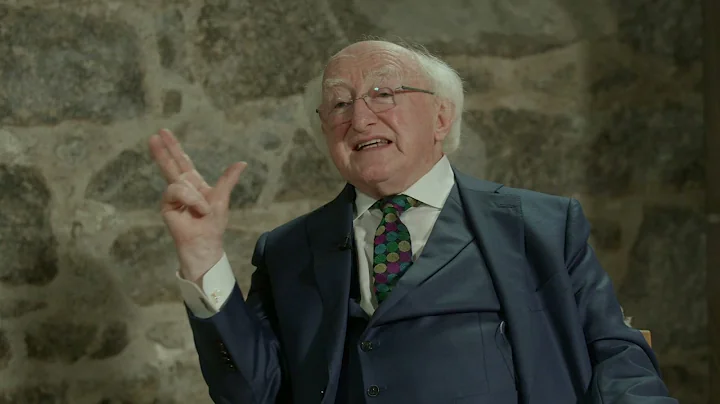President Higgins and David McWilliams, Dalkey Boo...