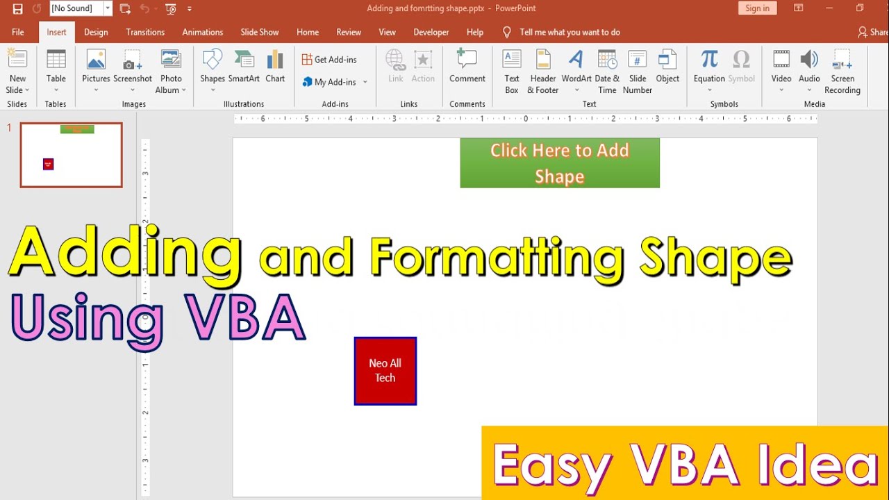 3-vba-how-to-insert-and-format-shape-using-vba-in-power-point-easy-vba-idea-youtube