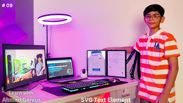 SVG Text Element | Learn By Ahmad Genius | nightBridge Studio | SVG Tutorial # 09