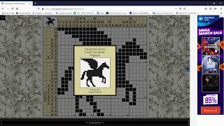 Nonogram 25x25, Pegasus