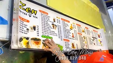 Hướng dẫn sử dụng Hộp Đèn Led Menu SIÊU MỎNG cho quán Cafe | Trà sữa | Ăn vặt | Quán ăn