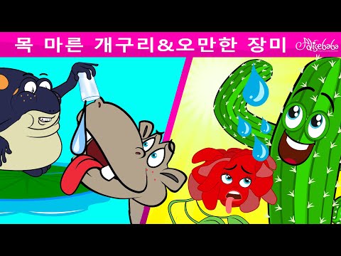 목 마른 개구리 <strong>티달릭</strong> + 오만한 장미 + 빨간 물고기와 상어 건달들 | 만화 애니메이션 | 만화 | 어린이를 위한 동화 | 만화 애니메이션