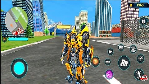 Bumblebee Multiple Transformation Jet Robot car Big Fight Game New Mission 21 #16- Android Gameplay