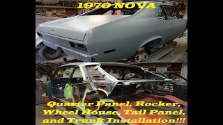 1968 to 1972 Chevy Nova Quarter Panels, Rockers, Tail Panel, Wheel Houses Restoration Episode 4