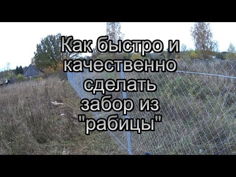 Границу надо чётко обозначить: забор из сетки-рабицы