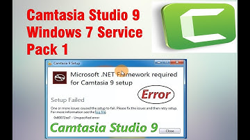 Camtasia Studio 9 Windows 7 Service Pack 1 Error FIX | Urdu/Hindi