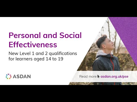 ASDAN's Personal and Social Effectiveness qualifications