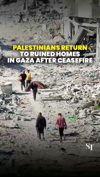 Palestinians return to ruined homes in Gaza after ceasefire